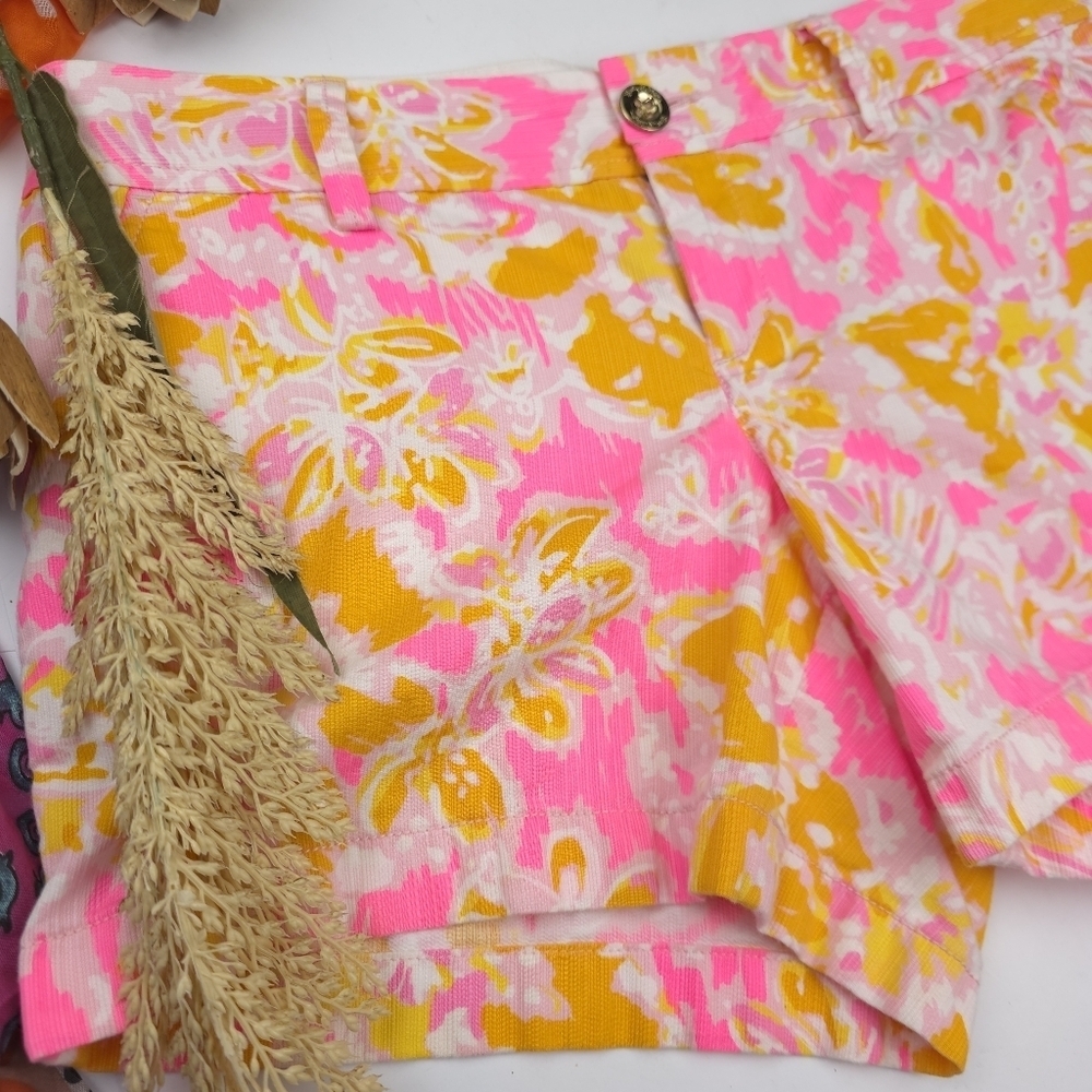 Lilly Pullitzer Kir Royal Pink The Callahan Shorts Sz 6 - Picture 2 of 10